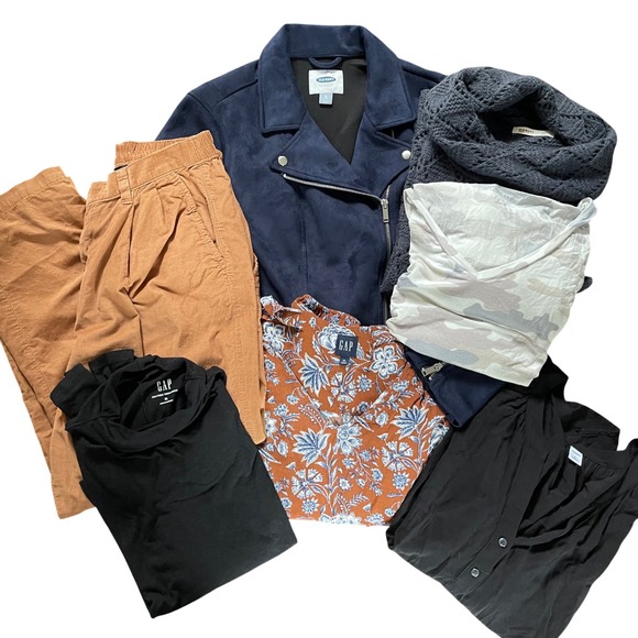 GAP Other - Gap Old Navy American Eagle Women XL 14 Clothing Bundle Blue Brown Boho Moto Lot